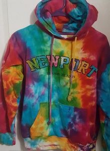 Tie dye Hooded sweatshirt Newport Rhode island new XS